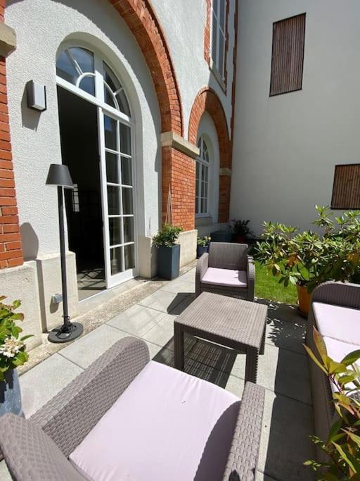 Studio Terrasse, Ancienne Maison De Champagne Reims Luaran gambar